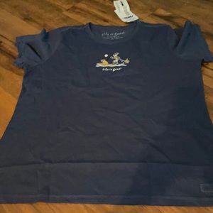 Life is good Jackie and jake vintage tee